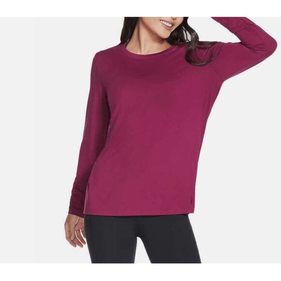 Skechers Active Long Sleeve Top Purple Go Run Lightweight Size Large - Picture 1 of 10